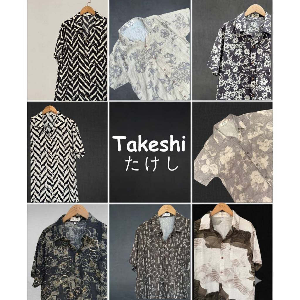 เสื้อเชิ้ตแขนสั้นฮาวาย Takeshi