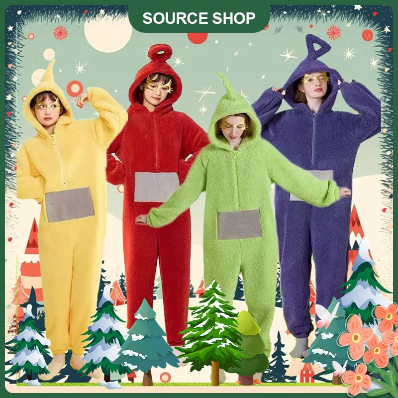 📍ส่งจากไทย ชุดเทเลทับบี้ Teletubbies ครบไซน์ ครบสี ชุดนอนน่ารัก ชุดนอนสตรีไซส์ใหญ่ ชุดนอนปาร์ตี้ พร้อมส่ง COD