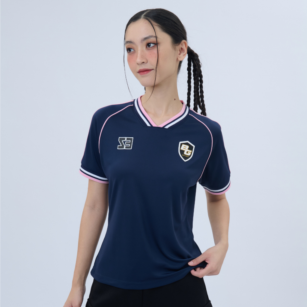 BODY GLOVE Women's SC Essential Soccer Tees เสื้อยืด ผู้หญิง สีกรมท่า