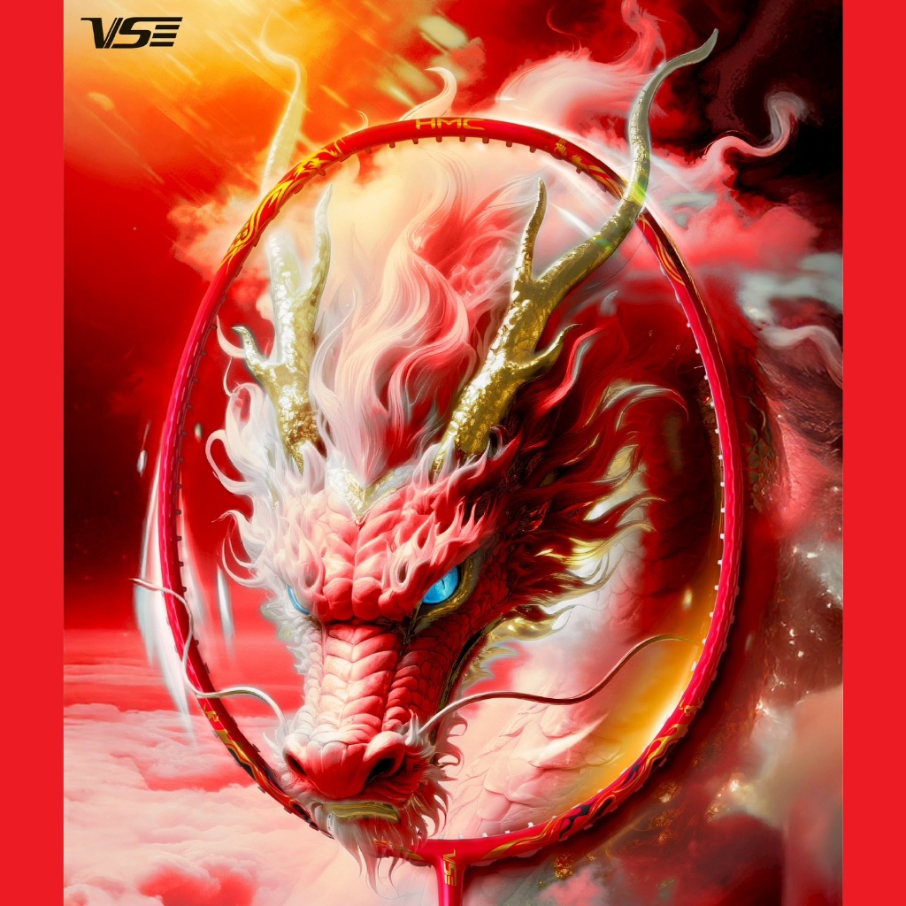 VS ไม้แบดมินตัน รุ่น DRAGON MAX ไม้รุ่นนี้ได้อัพเกรดจากรุ่น Dragon P มาพร้อมกับพลังที่ดุดันกว่าเดิม