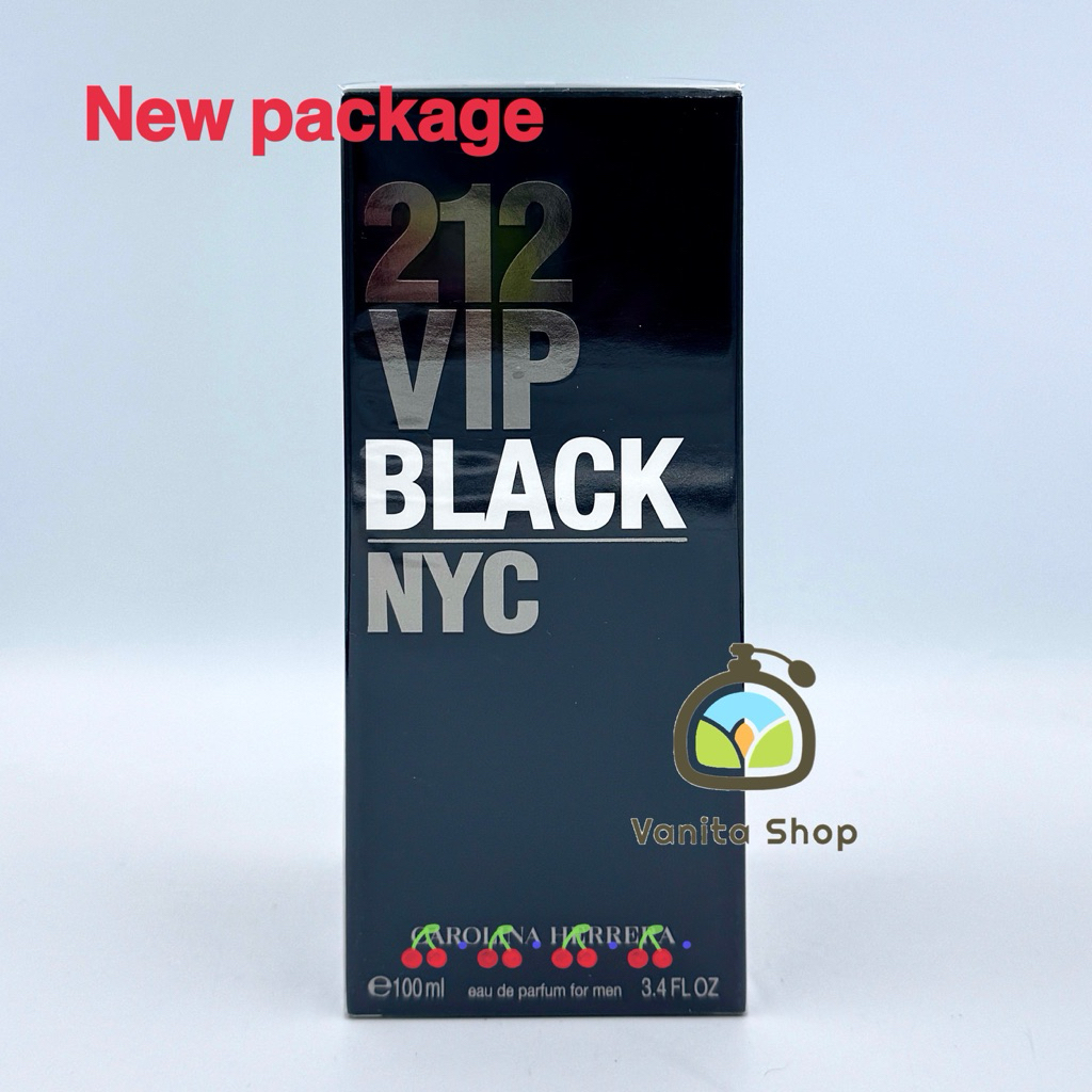 ของแท้กล่องซีล Carolina HERRERA 212 VIP Men Black EDP 100 ml