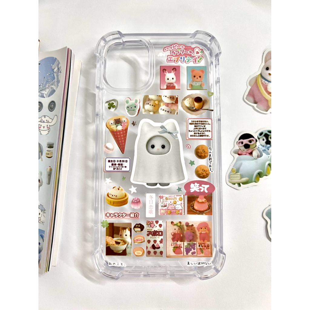 พร้อมส่ง เคส i11 case iphone 11 เคสสติกเกอร์ DIY เรซิ่น เคส sylvanian families sticker case