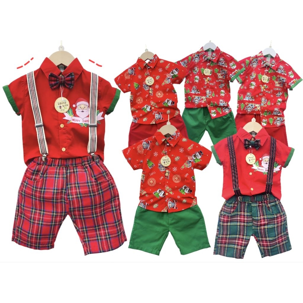 ชุดคริสต์มาสเด็กผู้ชายชุดตรุษจีนพร้อมส่งใน🇹🇭