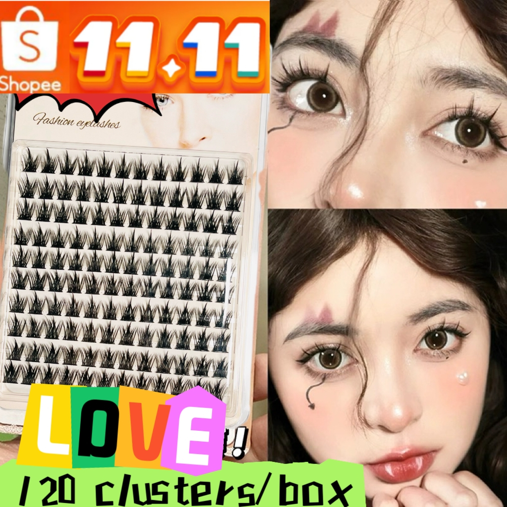 🌟จัดส่งภายในวันเดียวกัน🌟 EYELASH ขนตาปลอม DIY ใหม่ ดูเป็นธรรมชาติ สามารถนำกลับมาใช้ใหม่ได้ คุณภาพสูง