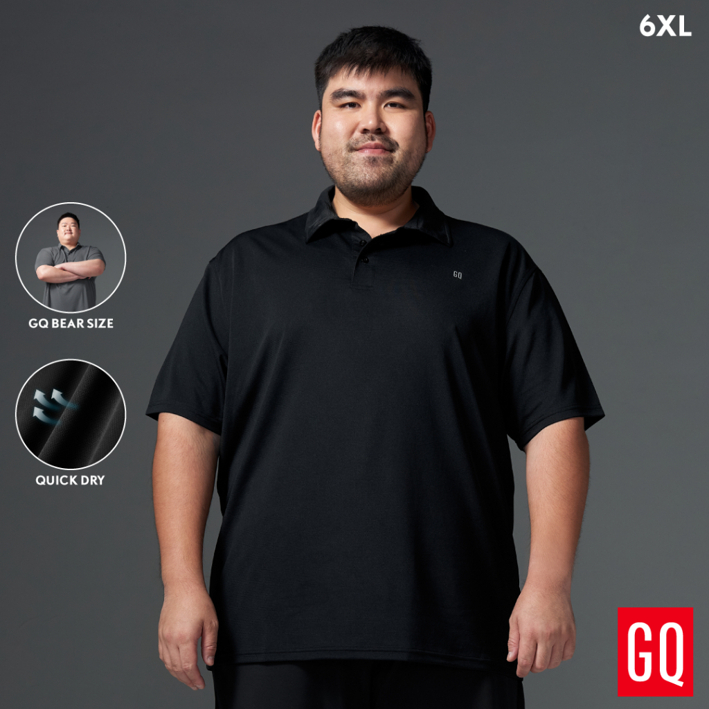 GQ Bear Size Sports Polo เสื้อโปโลไซซ์หมี ผ้าระบายอากาศพิเศษ มีให้เลือกตั้งแต่ 3XL ถึง 8XL (plus size)