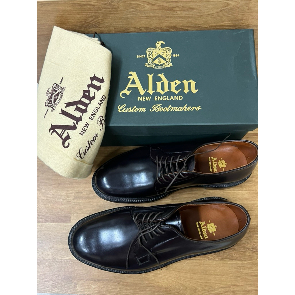 รองเท้า Alden Plain tor shell Cordovan 990D