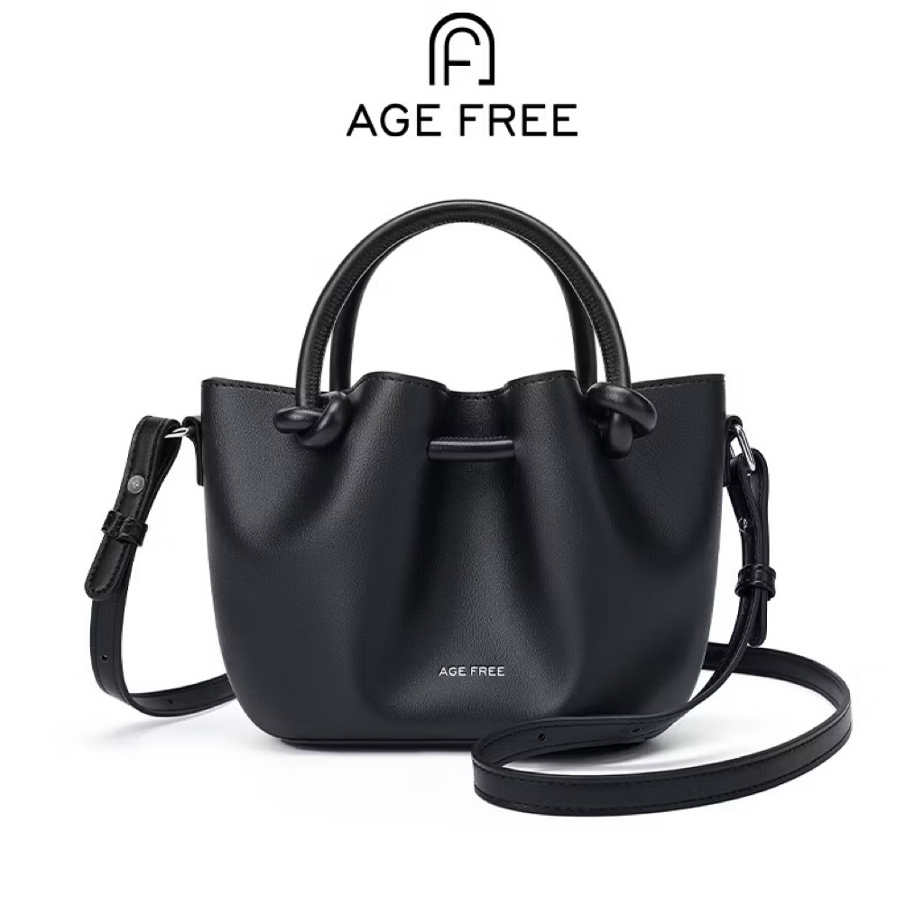 แท้!! AGE FREE Bond bag กระเป๋าถือ กระเป๋าหนังoนิ่มแฟชั่น ทรงเปล สายหนังยาว สะพายไหล่ครอสบอดี้ได้