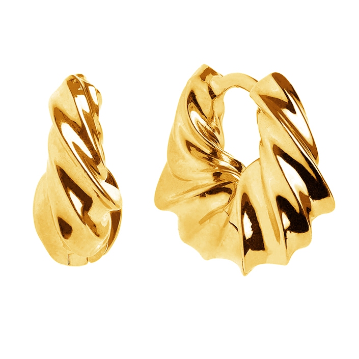 LAC.COLLECTION - Cruller Hoop Earrings