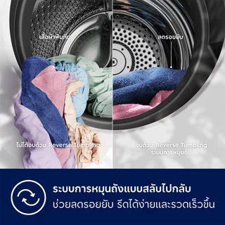 [ติดตั้งฟรี] Electrolux เครื่องอบผ้าระบบอบลมร้อน (Venting) 9 กก. รุ่น EDS904N3SC สีเทาเข้ม