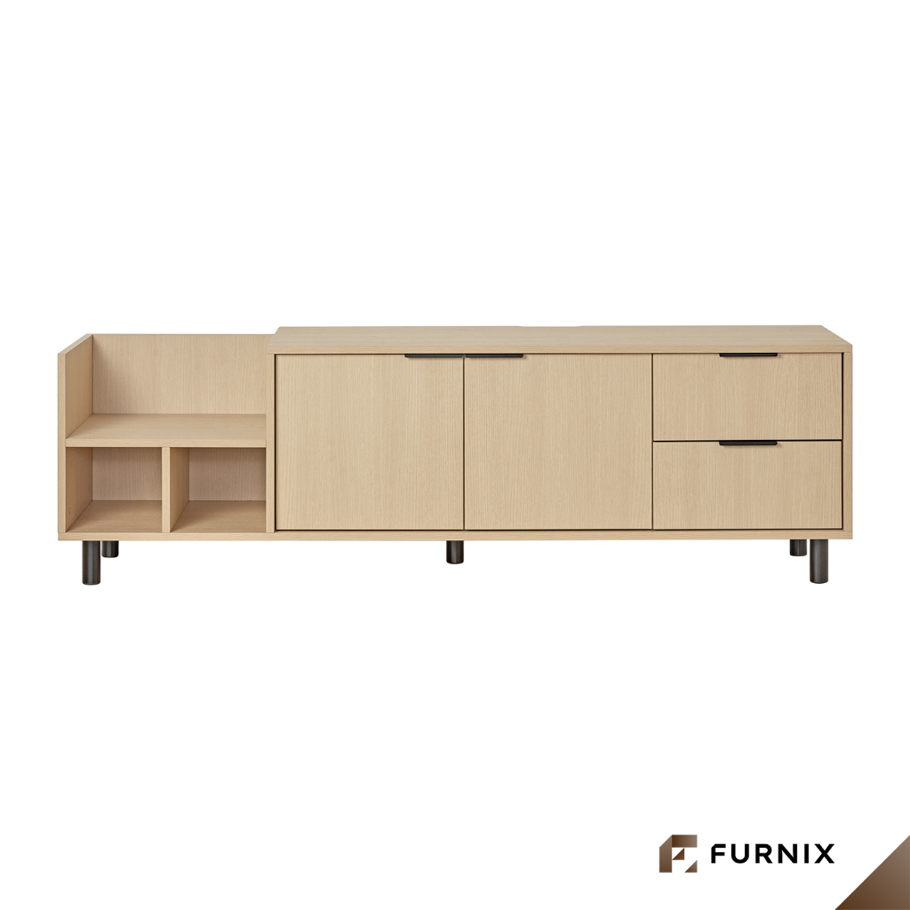 Furnix Light Hinoki TV Cabinet - ตู้วางทีวี Hinoki สี Light Hinoki ขนาด 163*40*50 CM