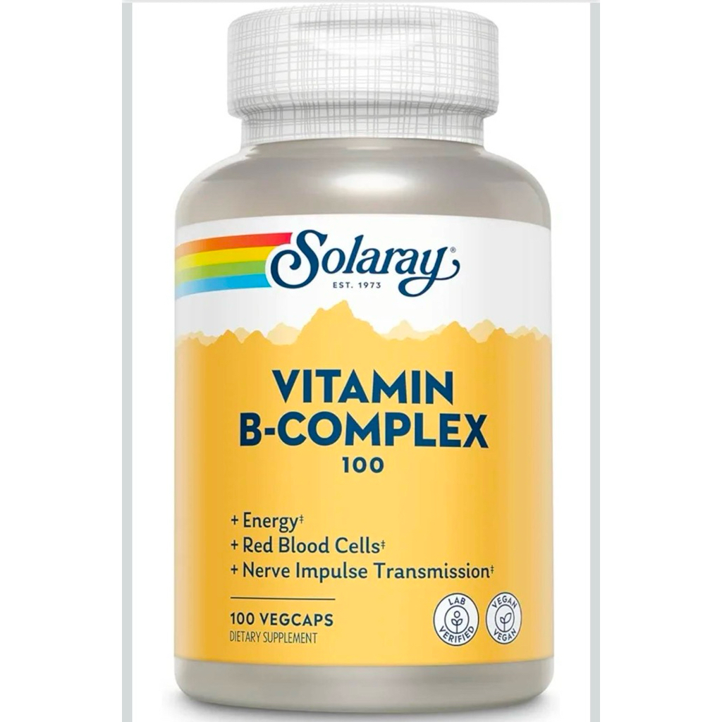 SOLARAY Vitamin B Complex 100 mg, 100 capsules