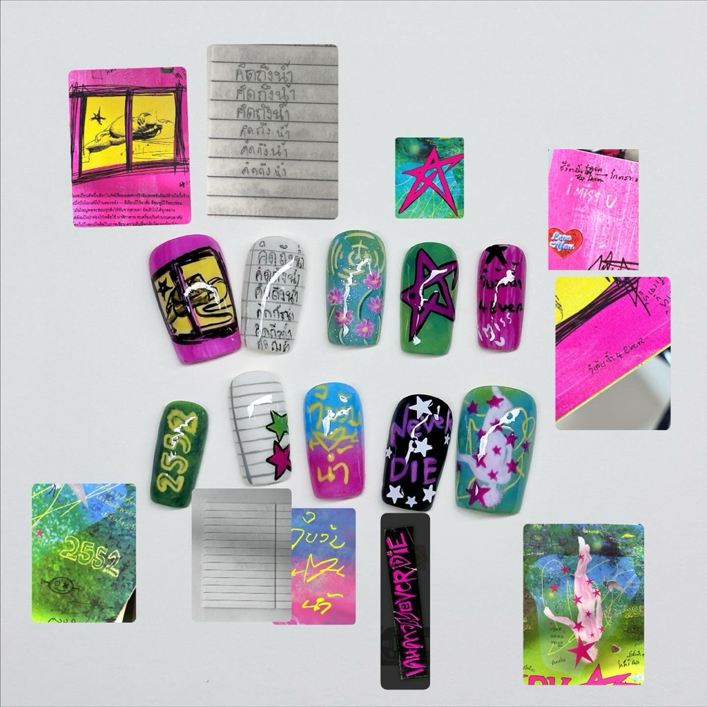 เล็บปลอมเจลแท้ “เดนดาว never die”🪷