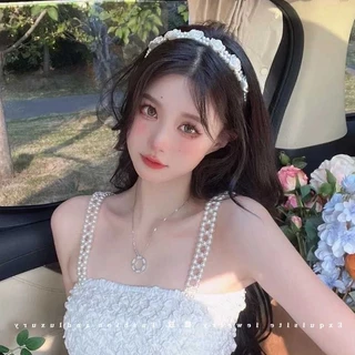คาดผมประดับไข่มุก คาดผมเจ้าหญิง สไตล์เกาหลี