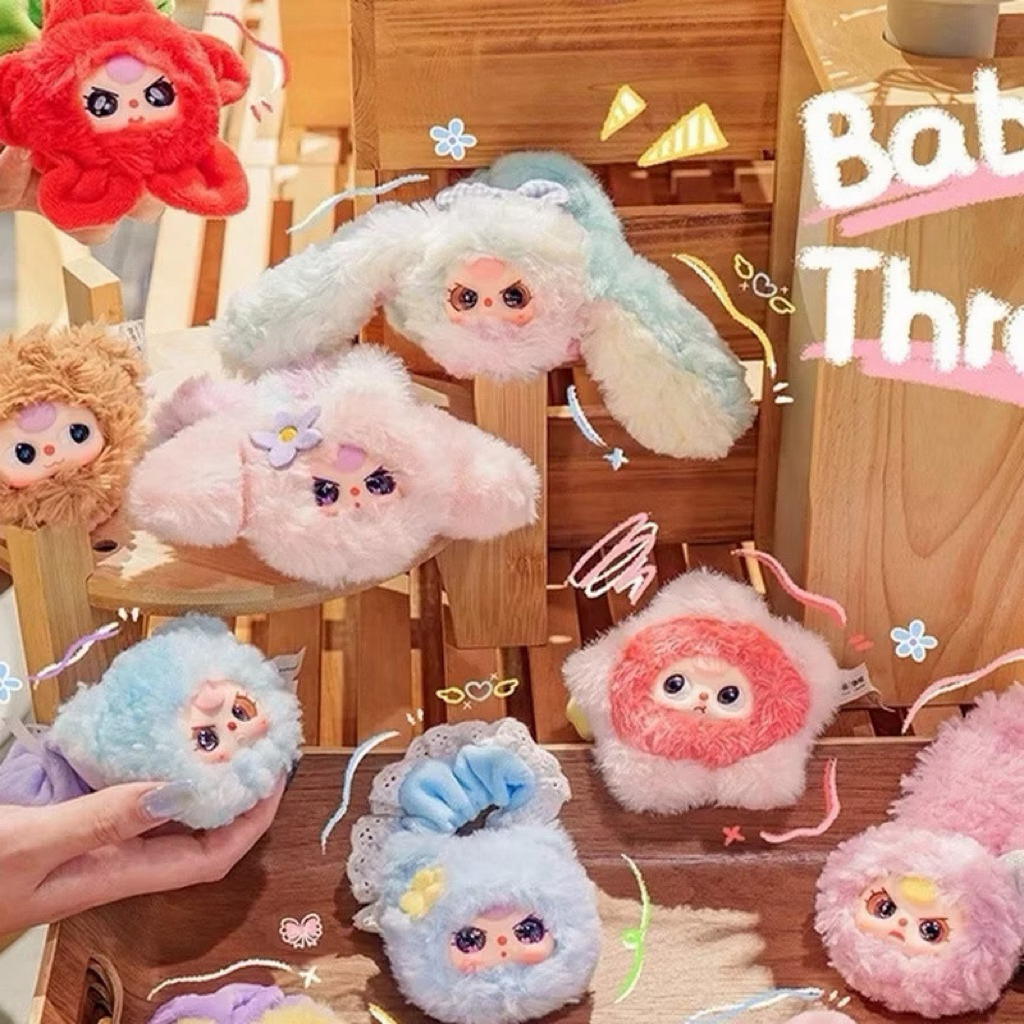🔥ใช้โค้ดลดได้  baby three ยางมัดผม  flower hair ring  ยกbox 8 จุ่ม พร้อมส่งในไทย