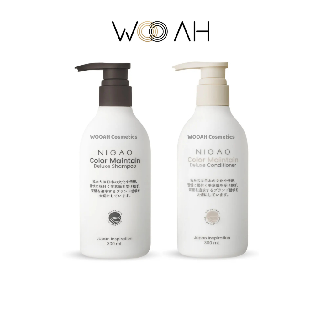 แชมพู/ครีมนวดล็อคสี Nigao Deluxe Shampoo/Conditioner Color Mantain นิกาโอะ ดีลักซ์ แชมพู / คอนดิชั่นเนอร์ คัลเลอร์ เมนเท