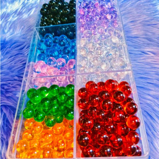 ลูกแก้วสีใส ขนาด 8 มิล อัพเดท จำนวน 10 ลูก