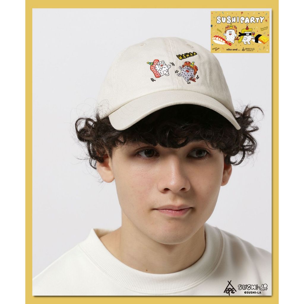 niko and ... [Sushi Party] Collaboration Assorted Embroidered Caps