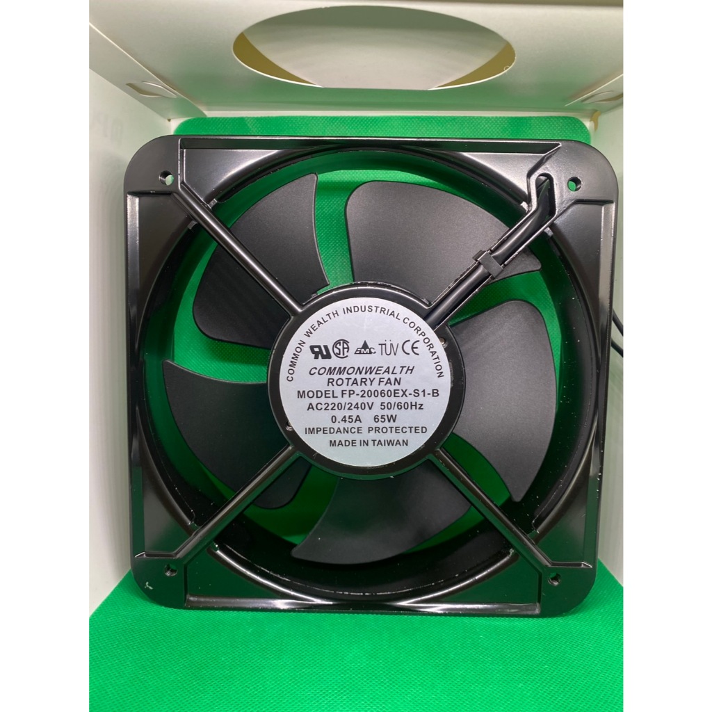 FP20060 EX-S1-B พัดลมระบายอากาศ ขนาด 8 นิ้ว (200x200x60mm) กำลังไฟ 220V 0.45A 65W
