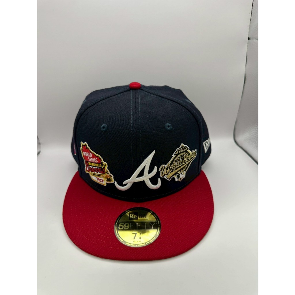 New Era Atlanta Braves 59fifty Size 61.5 ของแท้ มือ1