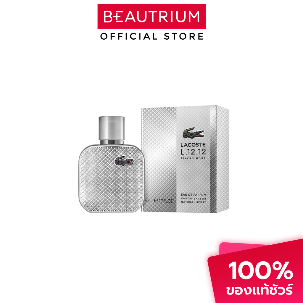 LACOSTE L.12.12 Silver grey EDP น้ำหอม 50ml