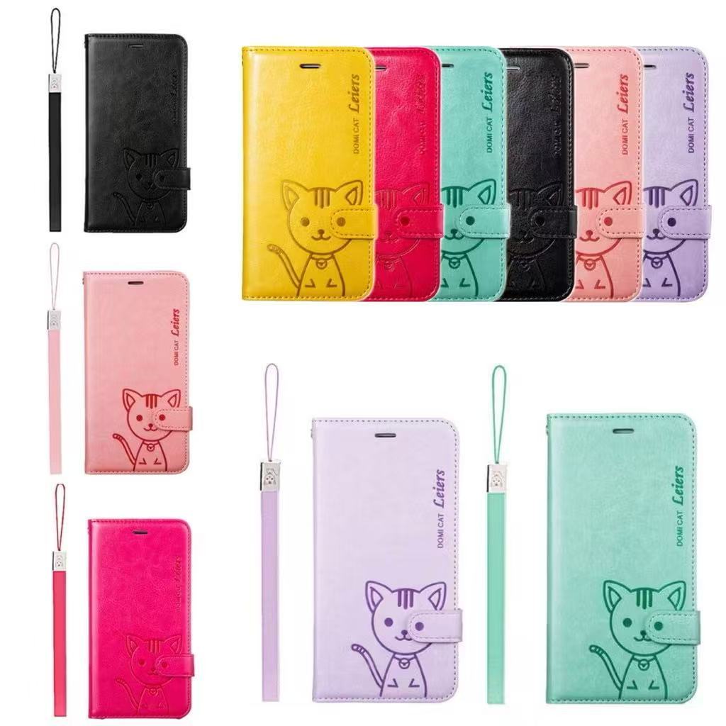 เคส ล็อค ฝาพับ หนัง Domicat ช่องเสียบบัตร สำหรับ Xiaomi Redmi15 15C 14C/Poco C85 C75 ตั้งได้ มีสายคล้อง