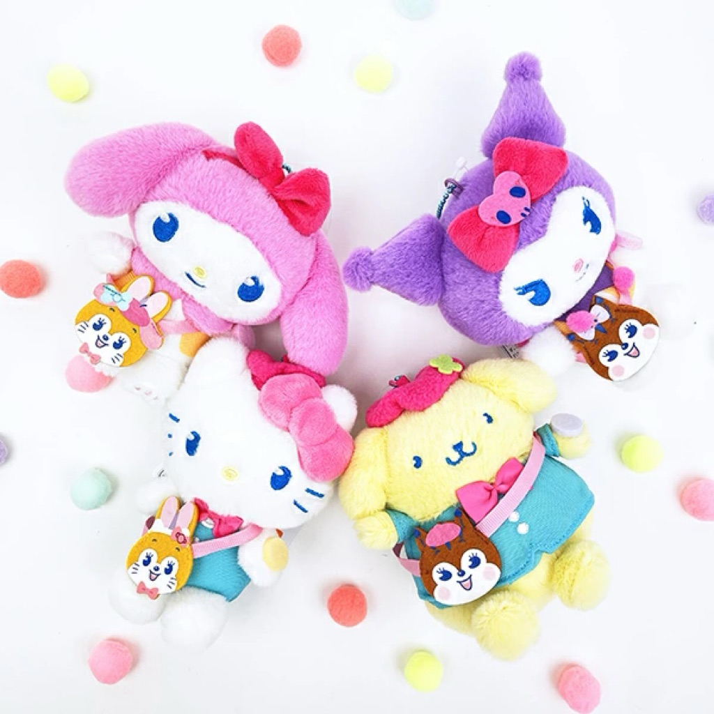 Sanrio ตุ๊กตา พวงกุญแจตุ๊กตา : Retro Japanese Candy Kuppy Ramune สินค้าลิขสิทธิ์ นำเข้าจากประเทศญี่ปุ่น