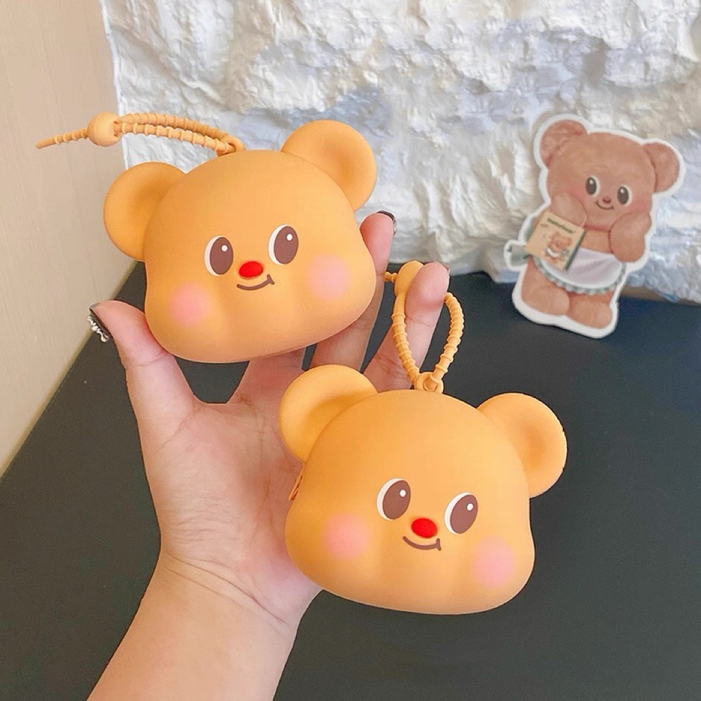 [พร้อมส่งจากไทย🇹🇭] พวงกุญแจกระเป๋าหมีเนย 🧈🐻