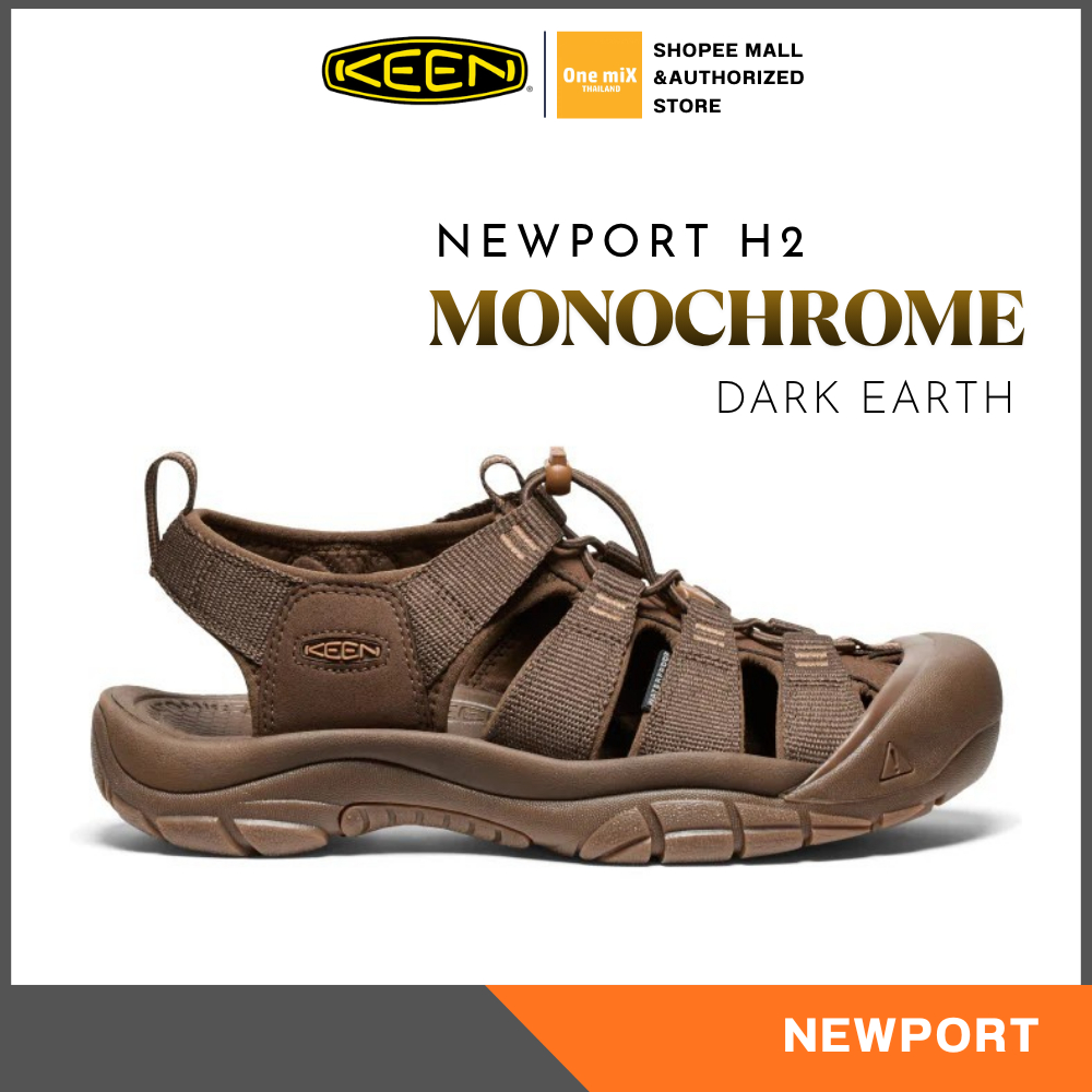 KEEN Men's NEWPORT H2 - Monochrome (DARK EARTH) รองเท้า คีน แท้ รุ่นฮิต ผู้ชาย