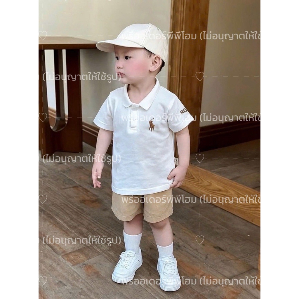 #พร้อมส่ง🇹🇭 (พๅรๅนี้ได้ 3ตัว) #งานจริงในรูปเลย #ไม่ผลิตเพิ่มจ้ารอบนี้ ย้ำ! ได้ 3 ตัว ‼️[𝟭 𝘀𝗲𝘁 𝟯 ตัว] 𝗦𝗲𝘁 เสื้อโปโลคอปก🐎 - รูปที่ 3