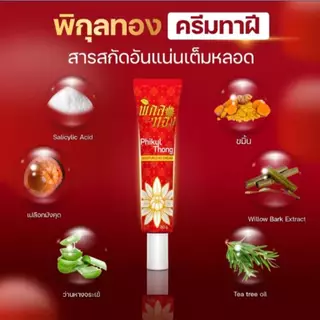 ครีมทาฝีพิกุลทอง ครีมพิกุลของ 1 หลอด ขนาด 30 กรัม พร้อมส่ง