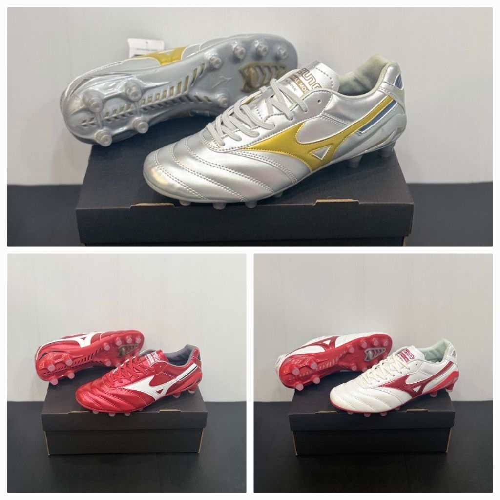 รองเท้าสตั๊ดหนังแท้MIZONOงานmade in Japanหนังวัวแท้พร้อมส่งพร้อมกล่องรับประกันสินค้าตรงปก💯