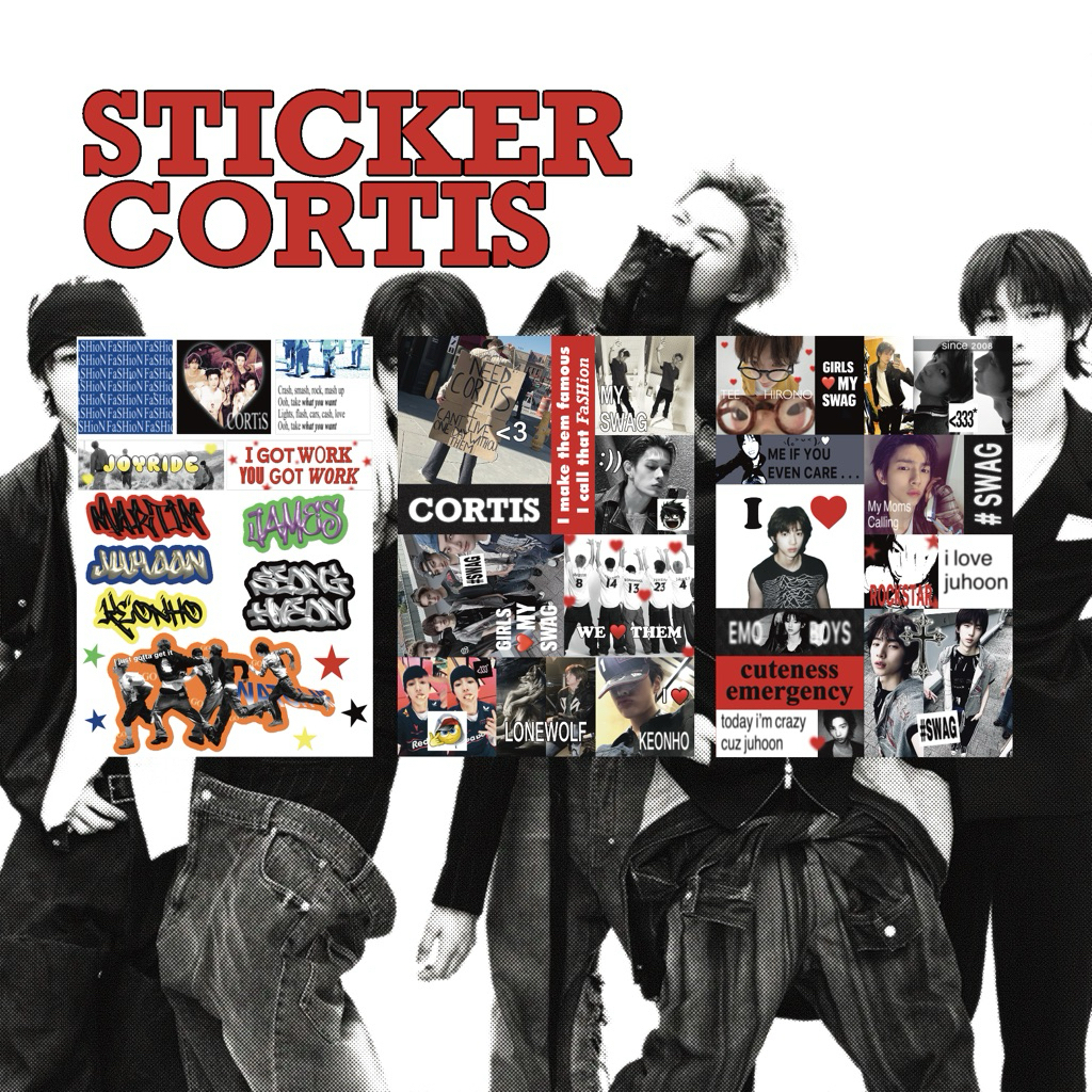 sticker a7 cortis and juhoon