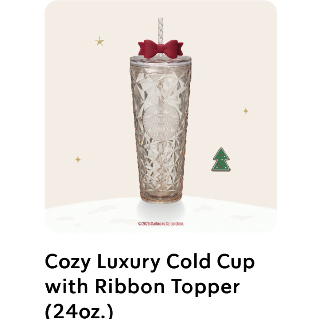 💯%🎅🎄Starbucks Chirstmas X'mas 2025 Phase2  Cozy luxuryคริสมาส Starbucks cups แก้วสตาร์บัคส์ แท้จากShopเท่านั้น!!