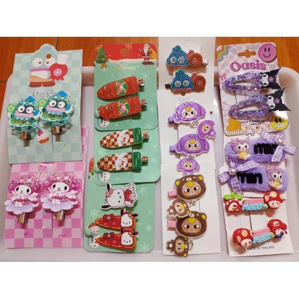 กิ๊บซาริ กิ๊บแกรม กิ๊บหัวโต งับขน งับแฟชั่น ยางตัวโต ยางคู่ซาริ 🍒🎀 19 บาท