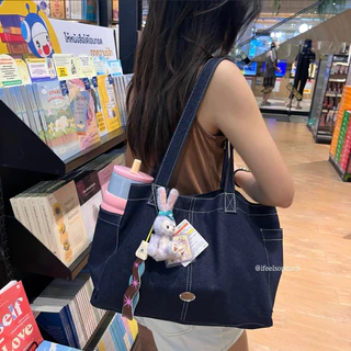 july bag - hyesummer.r กระเป๋าผ้าแคนวาสใส่ ipad macbook ได้