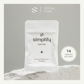 Simplify Sunrise Tester[ซอง 14 แคปซูล] วิตามินรวม สูตรเช้า 14 แคปซูล เพิ่มพลังงาน ภูมิคุ้มกัน ลดความเครียด