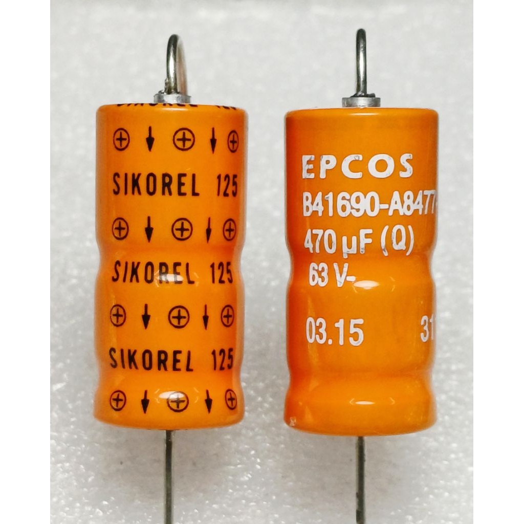 Epcos Sikorel 470uf 63v 125° ( หางหนู ) capacitor ตัวเก็บประจุ คาปาซิเตอร์