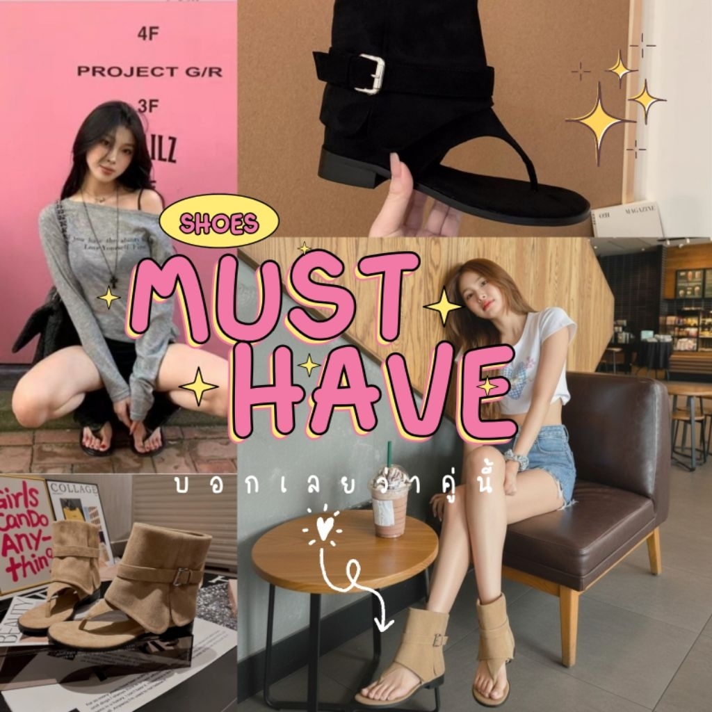 ส่งไว ภายใน 3 ชม.(พร้อมส่ง-ในไทย) เก็บโค้ด -25% ได้-บูท ครีบ ทรงพับ สวย ต้องมี