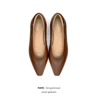 Sweet Palettes รองเท้าหนังแกะ Faye Gingerbread