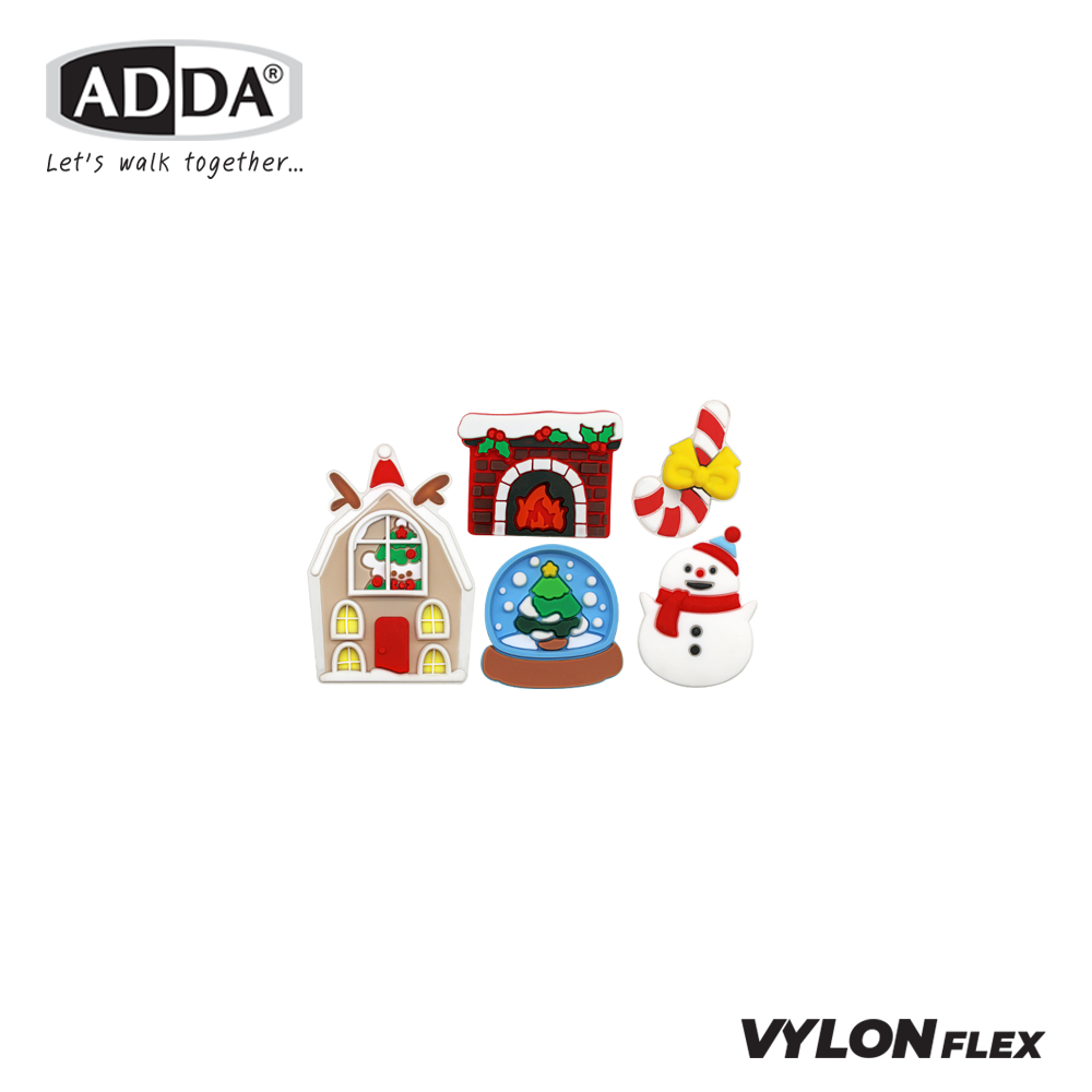 ADDA ตัวติดรองเท้า Christmas SET 5 PCS  รุ่น JB016W1