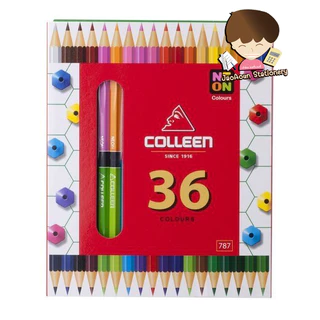 สีไม้คอลลีน 12สี 24สี 36สี 48สี 60 สี 2 หัว No.787 COLLEEN