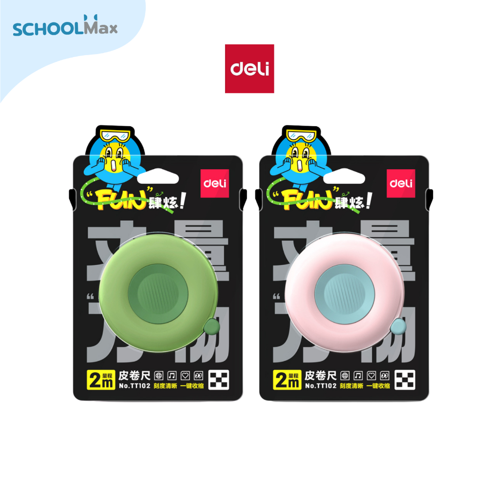Deli สายวัดมินิ 2m รุ่น No.TT102 / ชิ้น