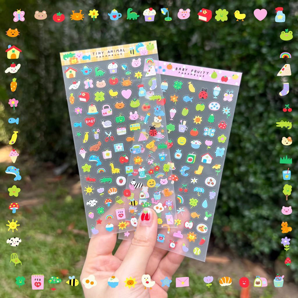 สติ๊กเกอร์จิ๋วแปะ แพลนเนอร์ ไดอารี่ DIY ติดกล้องไอโฟน📕🌈 mini tiny sticker planer diary รูปที่ 7