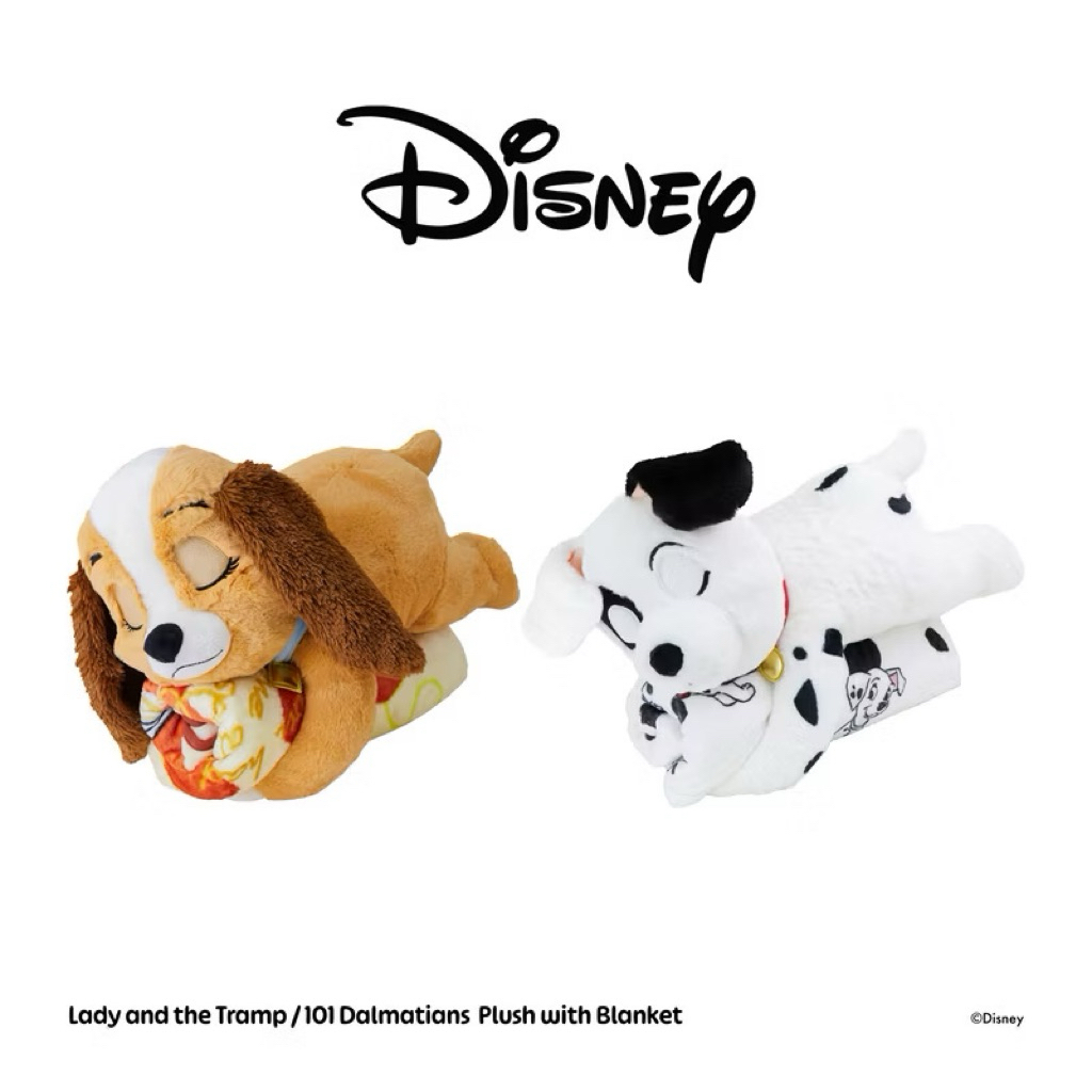 ( พร้อมส่ง / ส่งด่วน ) 🍝🐶🩷 Lady and The Tramp Plush with Blanket - หมอนผ้าห่มดิสนีย์ น้องหมาเลดี้💌ของแท้ลิขสิทธิ์ไทย