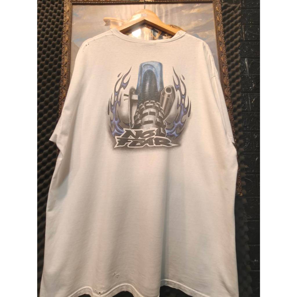 เสื้อ Vintage 90 No Fear Shirt Surf Skate