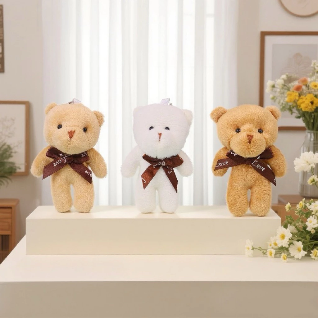 kingshopping PJ10G พวงกุญแจตุ๊กตาหมี พร้อมสายห้อยโซ่ไข่ปลา thumbnail 9