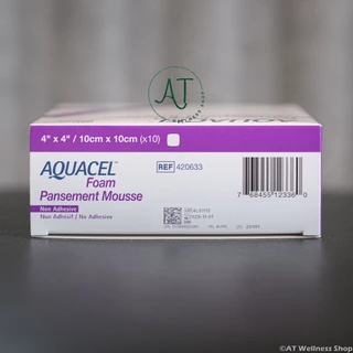 Aquacel Foam Non-Adhesive แผ่นโฟมไฮโดรไฟเบอร์ ชนิดไม่มีกาว (ราคาต่อ 1 แผ่น)(Price per 1 sheet)