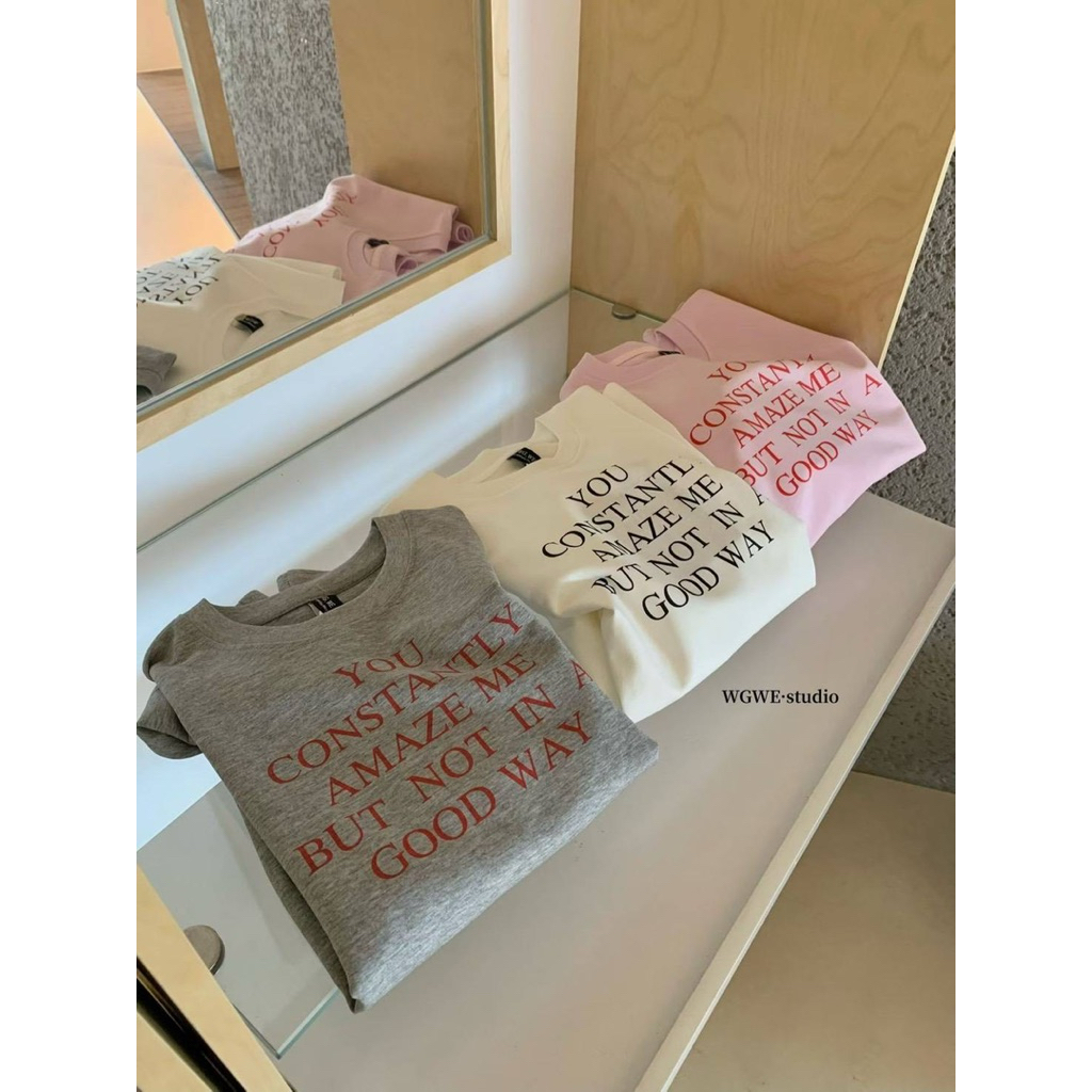 เสื้อยืดโอเวอร์ไซส์ TAG : WG.WE งานสกรีนหน้า ผ้าดี ใส่สบาย แมตช์ง่ายใส่ได้ตลอด ไม่มีตกเทรนแน่นอนค่ะ - รูปที่ 2