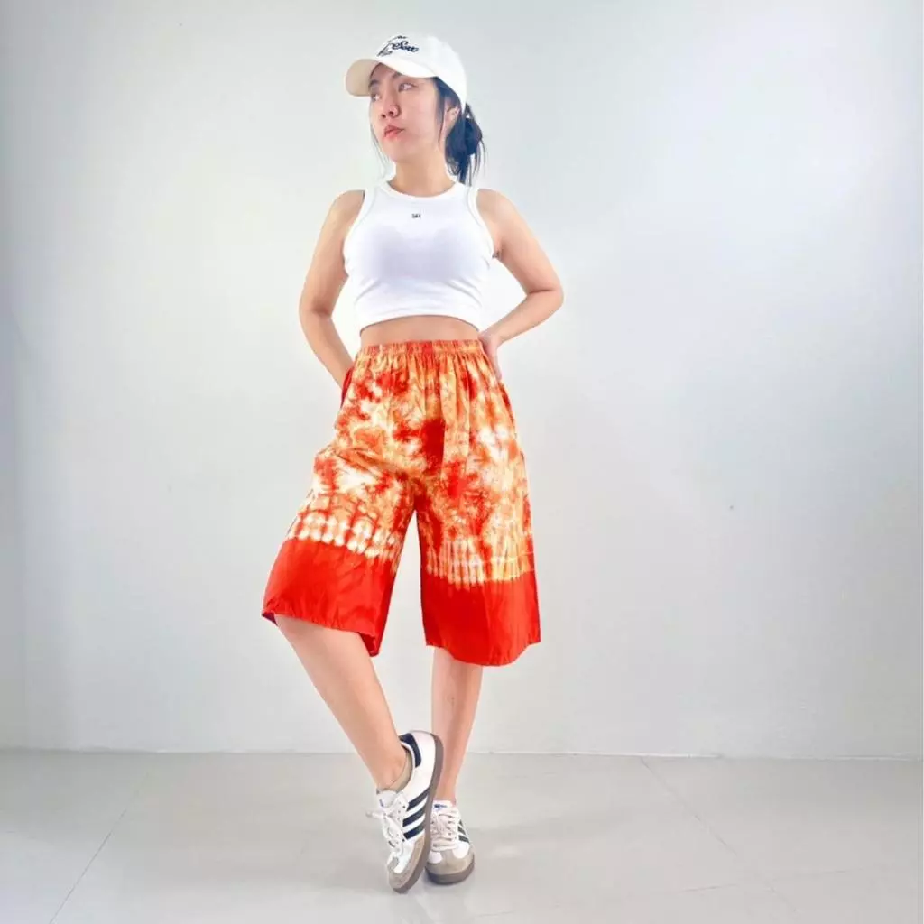 างเกงขาสั้นมัดย้อม29บาท คละลาย ฟรีไซส์Unisex thumbnail 5