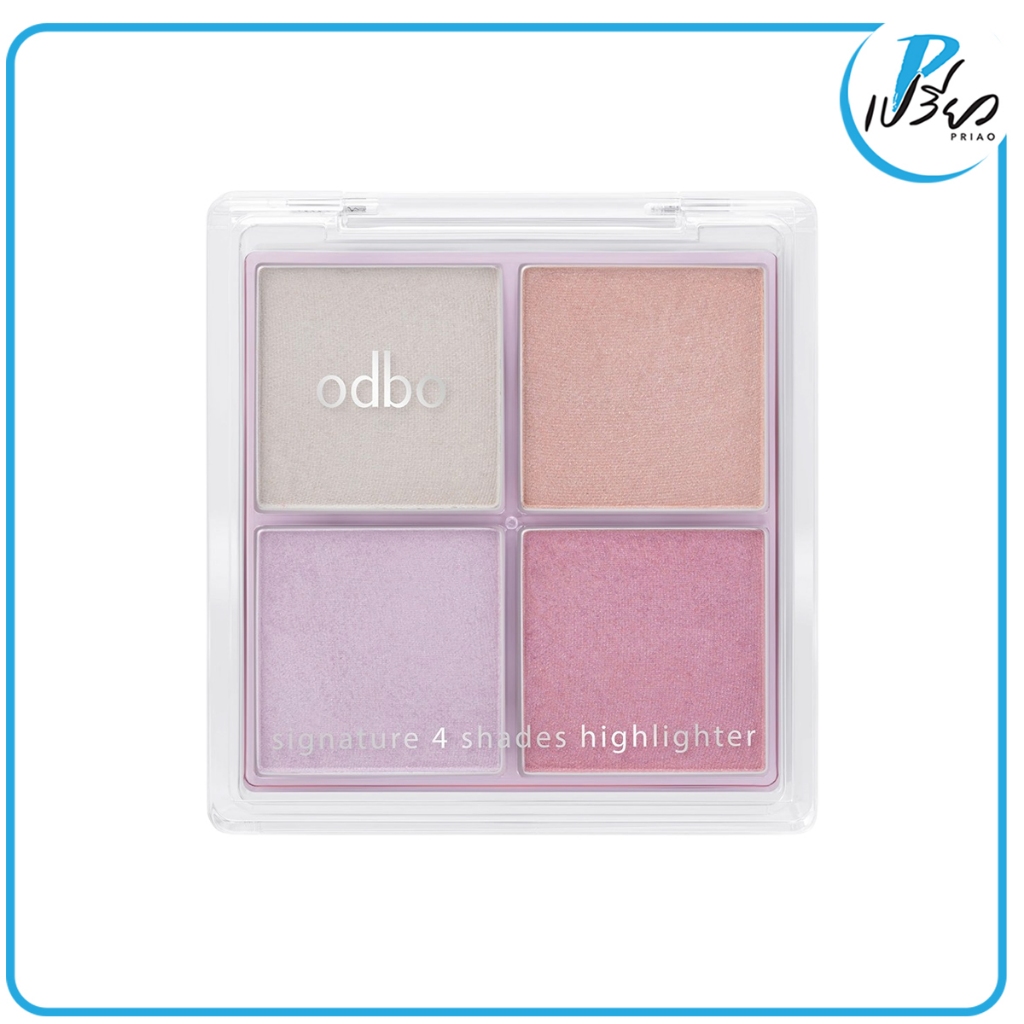 ODBO โอดีบีโอ ซิกเนเจอร์ โฟร์ เฉดส์ ไฮไลท์เตอร์ OD1318 10 กรัม.ODBO Odbo Signature 4 Shades Highligh